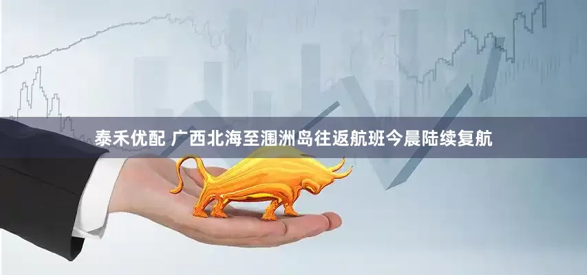 泰禾优配 广西北海至涠洲岛往返航班今晨陆续复航