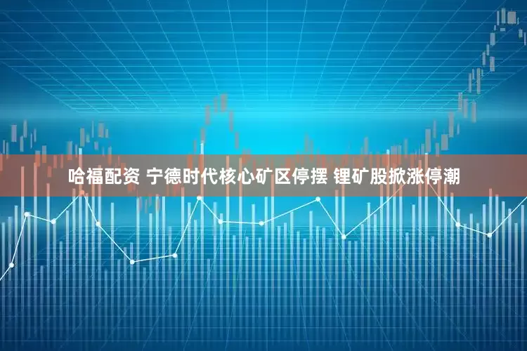 哈福配资 宁德时代核心矿区停摆 锂矿股掀涨停潮