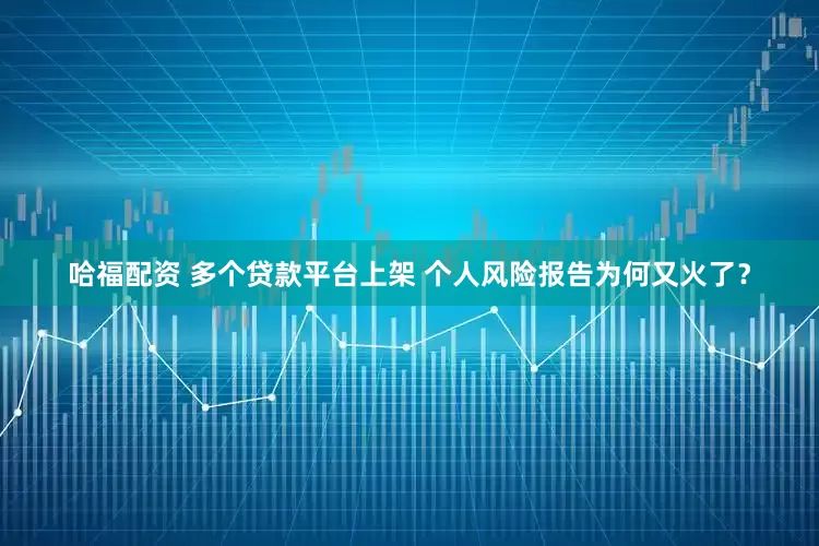 哈福配资 多个贷款平台上架 个人风险报告为何又火了？